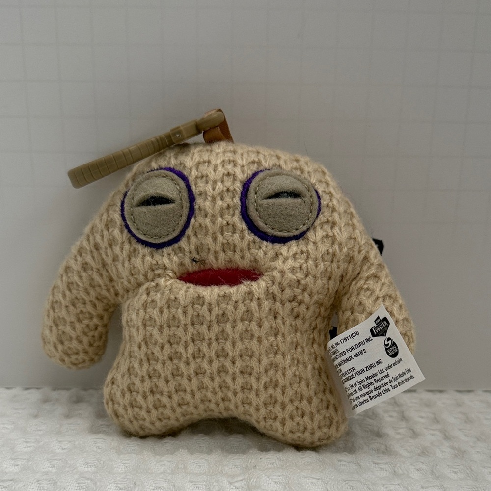Fuggler Key Rings 5 inch (Shameless Goof) Ugly Monster Plush, Stuffed Animal Key